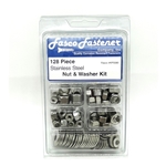 Marine Fasteners SS Nut & Washer 128 Piece Kit